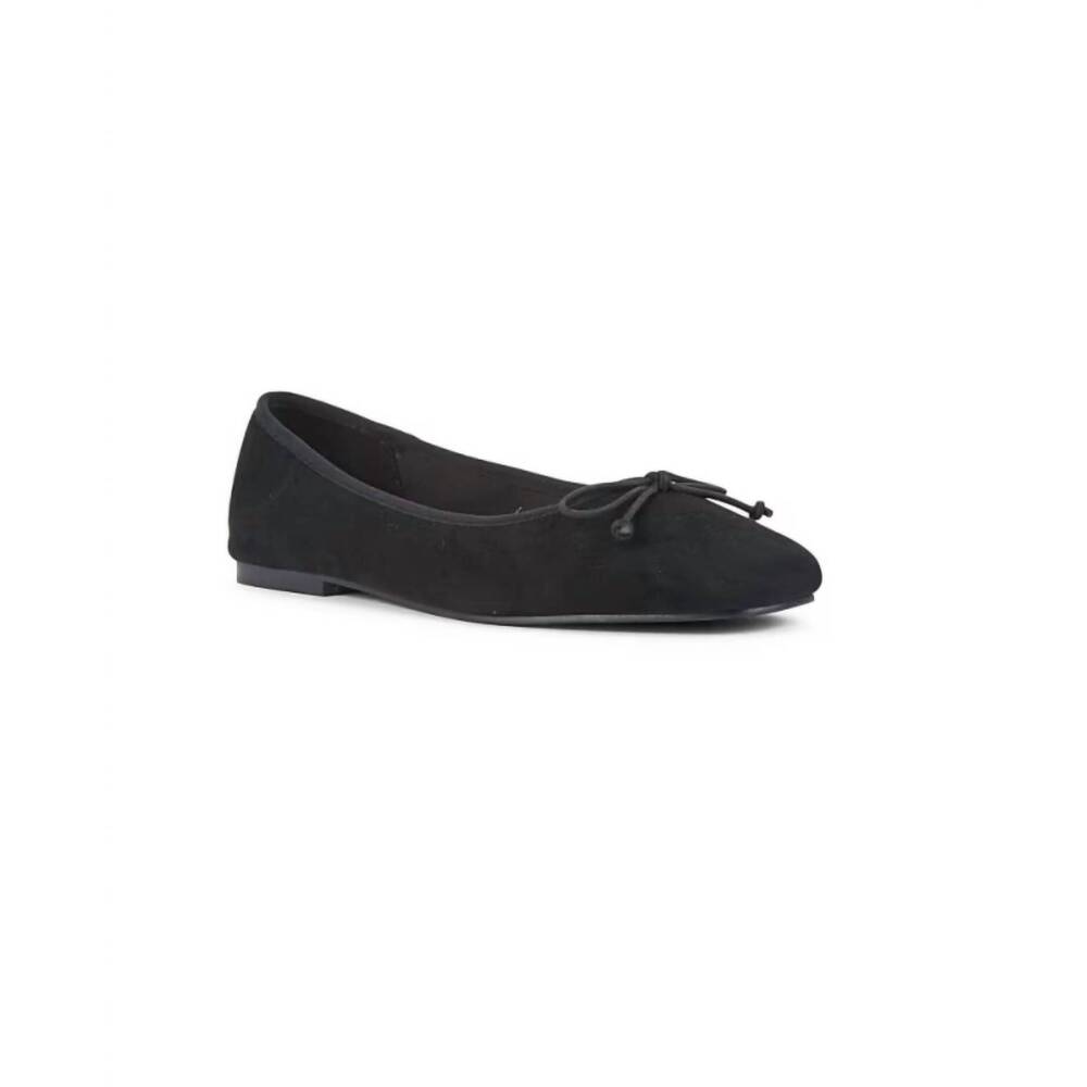 NEW REQINS women's carmen peau ballet flat in black